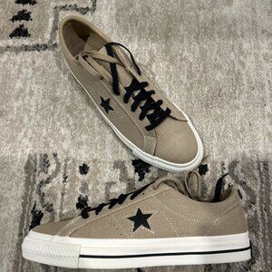 Converse One Star Pro Ox Men's Size 10.5 Nomad Khaki/ Egret A04612C